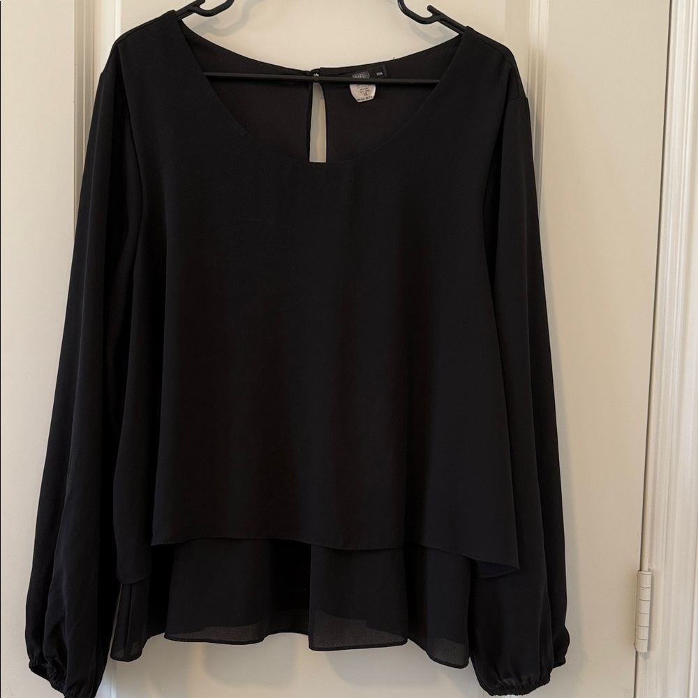 Bundle deal - 2 for $15 Ing Black Layered Women's Blouse